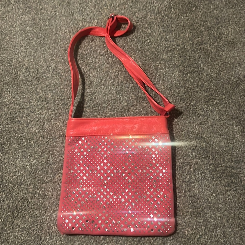 A cute pink big purse!